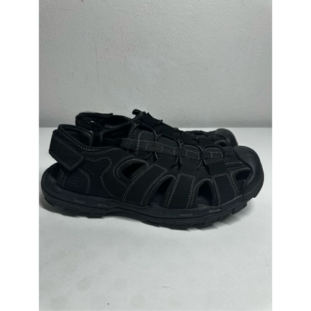 Skechers Selmo Sports Sandals Men's Size 12 Black Memory Foam 64382
